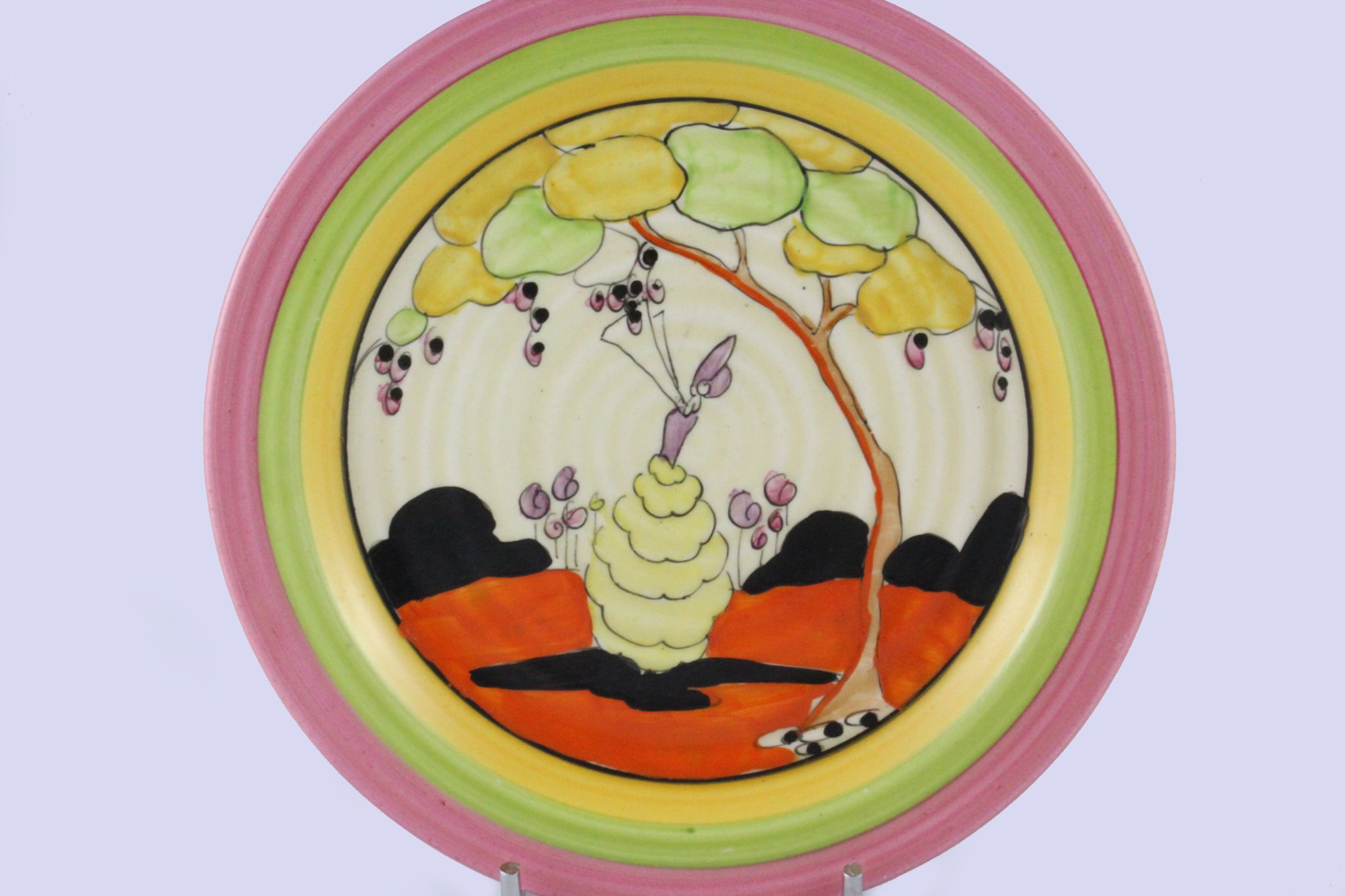 £295.00 Bizarre Clarice Cliff ‘Idyll’ Teaplate